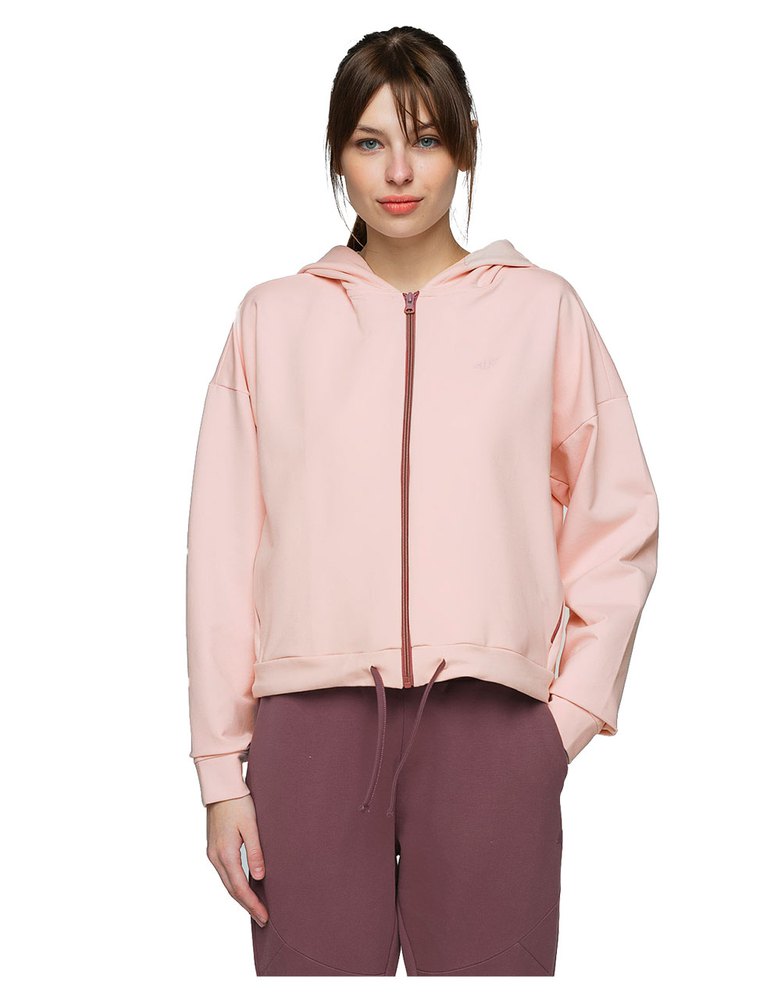 4f Sweatshirt Mit Reißverschluss S Light Pink günstig online kaufen