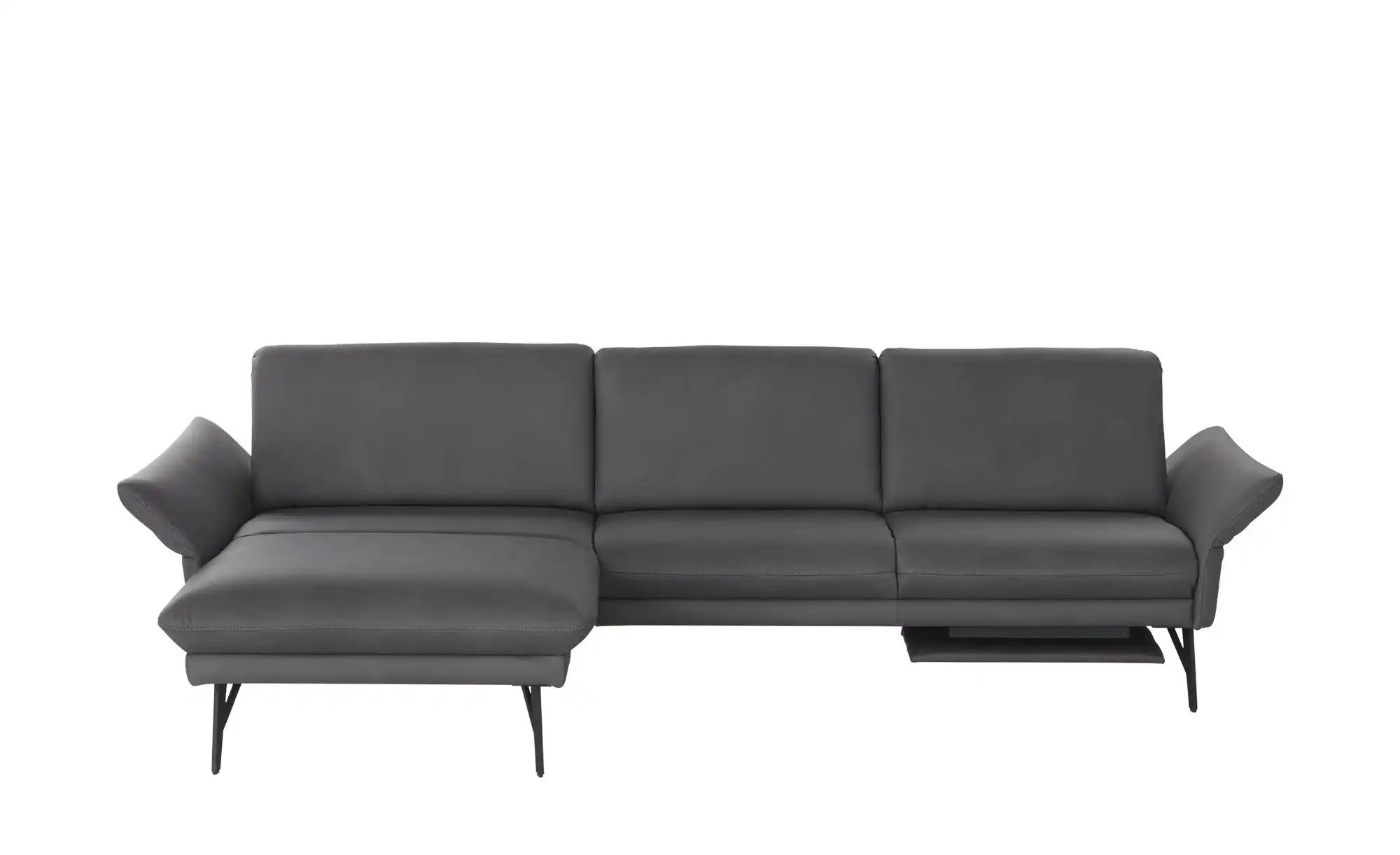 himolla Ecksofa Echtleder 1928 ¦ schwarz ¦ Maße (cm): B: 296 H: 85 T: 175 P günstig online kaufen