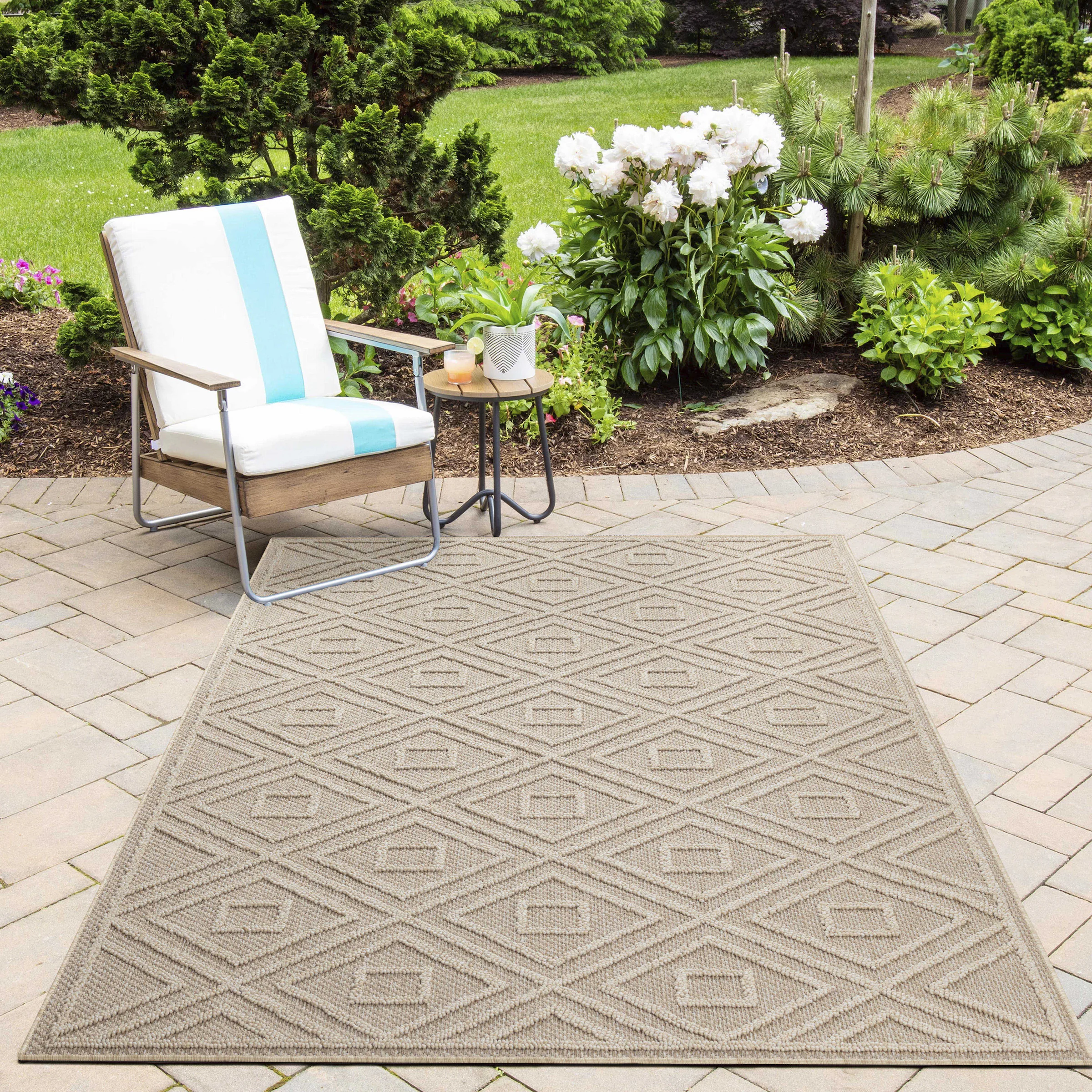 Ayyildiz Teppiche Outdoorteppich »PATARA 4956«, rechteckig, 8 mm Höhe, Läuf günstig online kaufen