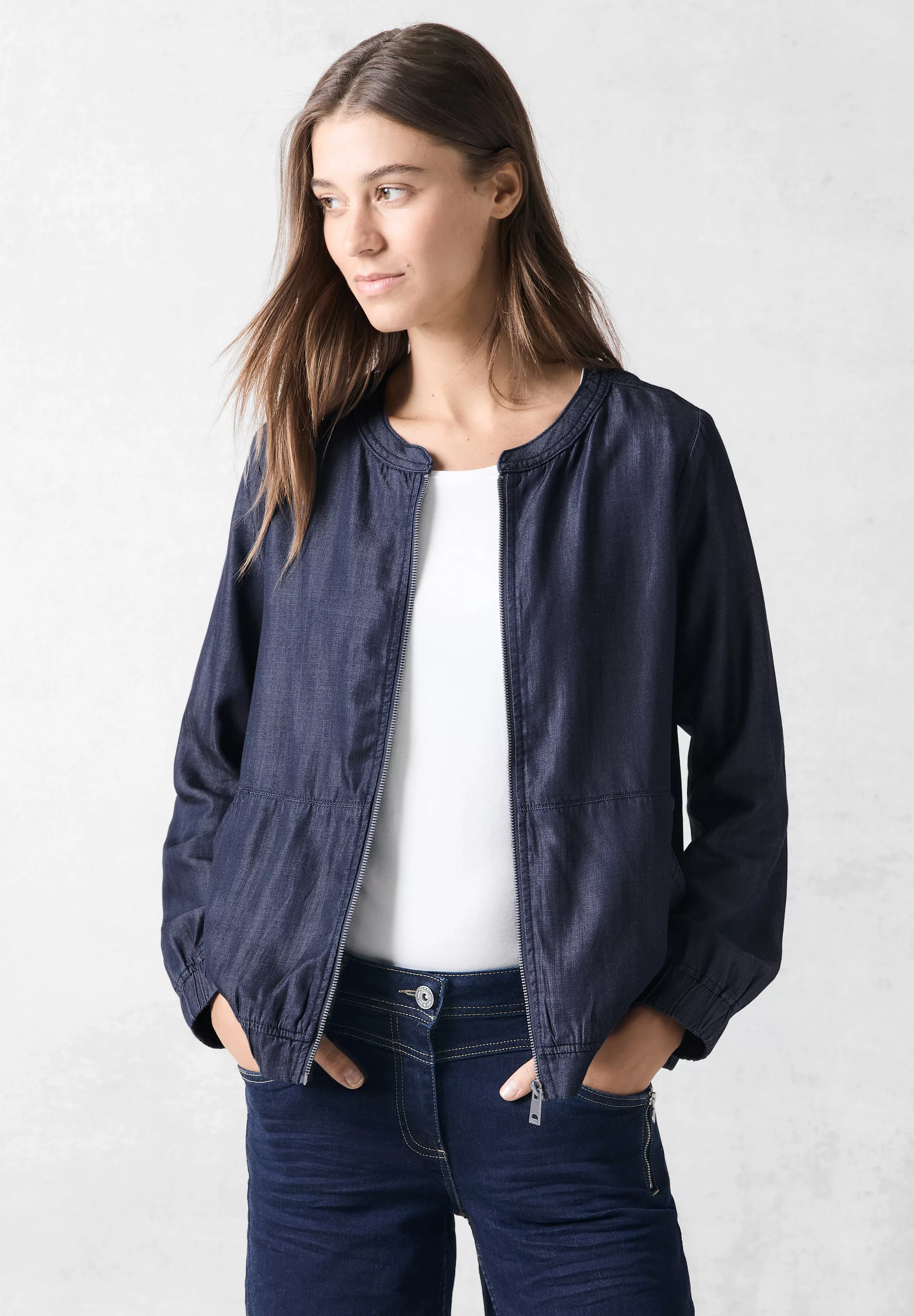 Cecil Blouson im Denim-Look günstig online kaufen