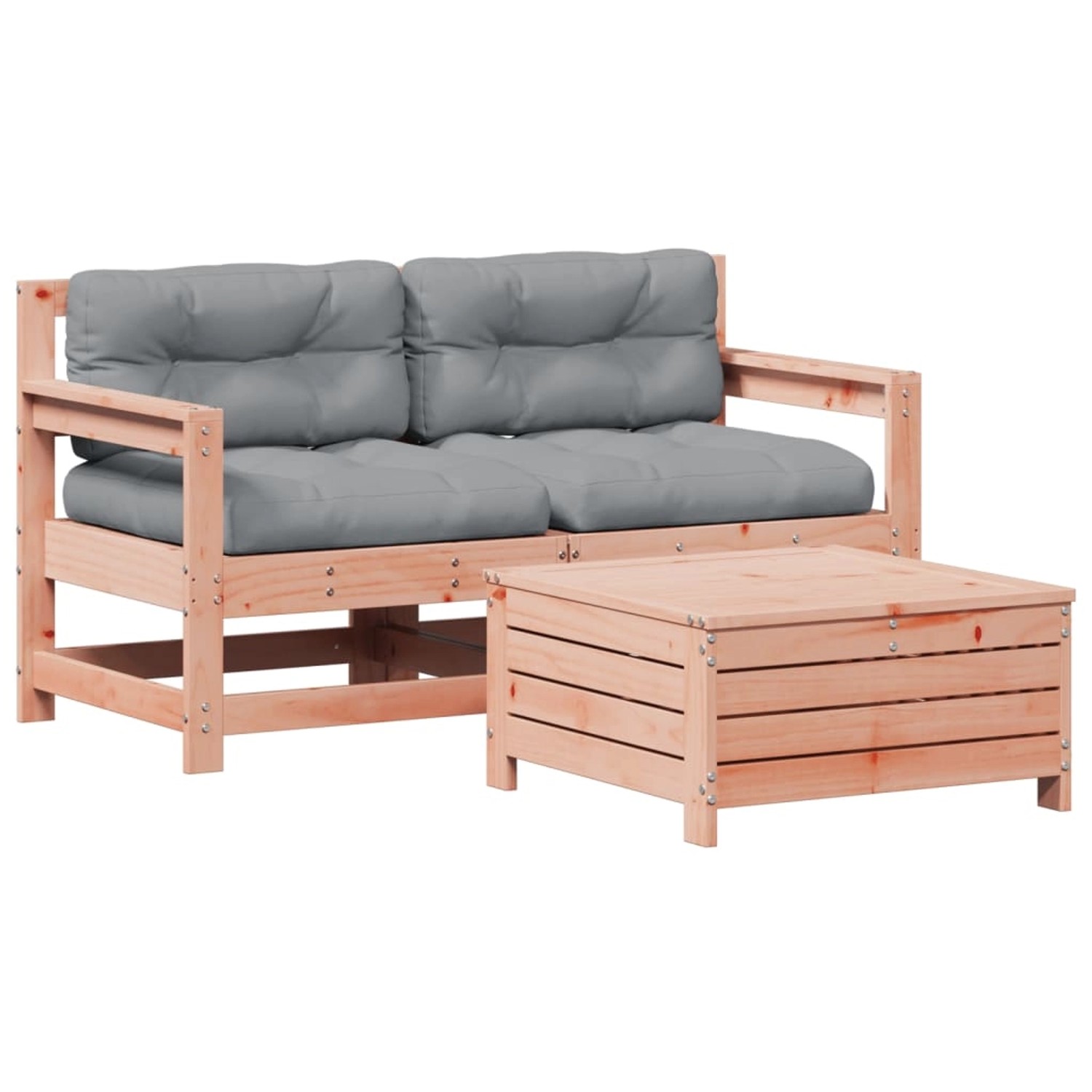 vidaXL 3-Tlg Garten-Lounge-Set mit Kissen Massivholz Douglasie 3250766 günstig online kaufen