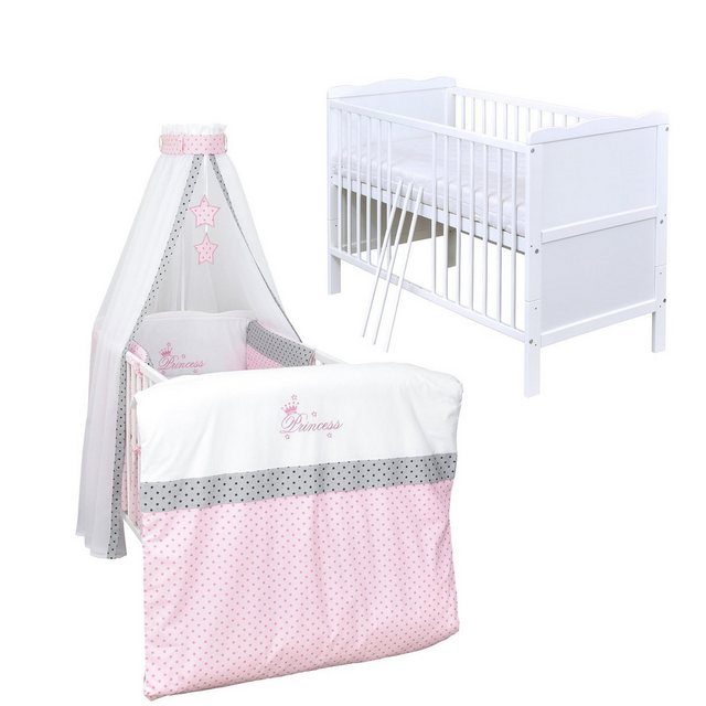 Baby-Delux Komplettbett Babybett Jack Komplettset, 10-tlg., Kinderbett 70x1 günstig online kaufen