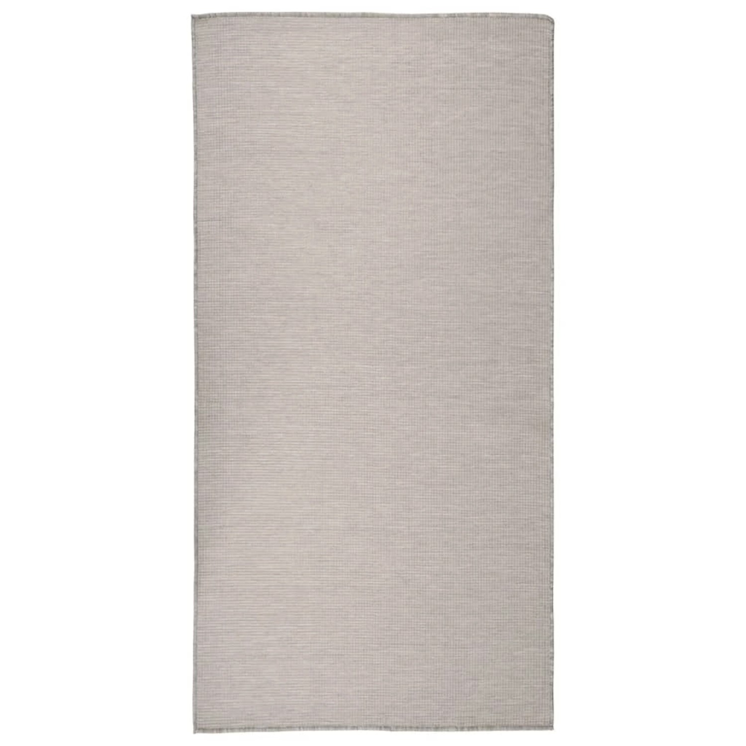 vidaXL Outdoorteppich Flachgewebe 100x200 Cm Taupe 1123950 günstig online kaufen