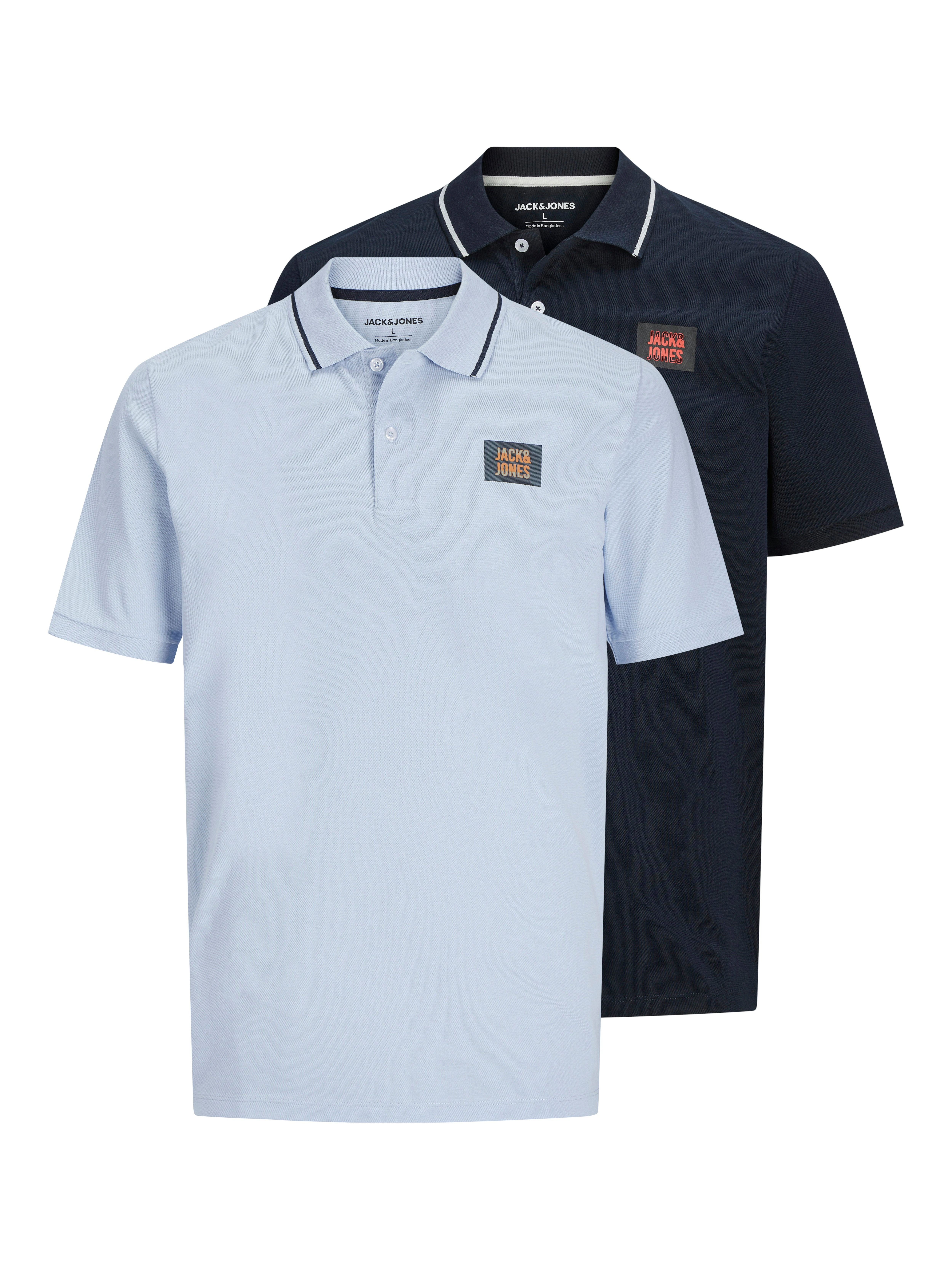 Jack & Jones PlusSize Poloshirt "JJHUDSON POLO SS 2PK MP PLS", aus Pikeequa günstig online kaufen