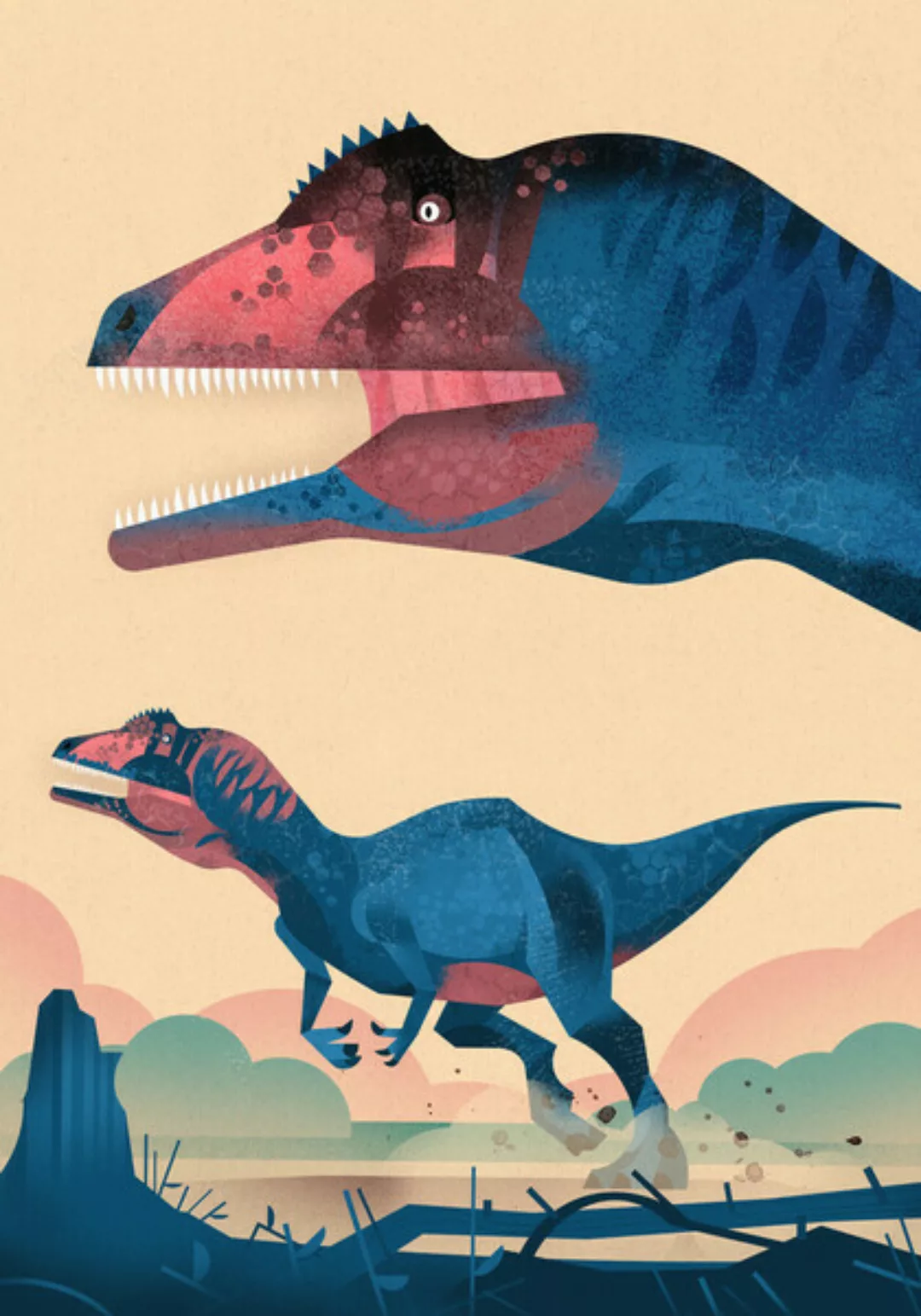 Poster / Leinwandbild - Allosaurus günstig online kaufen