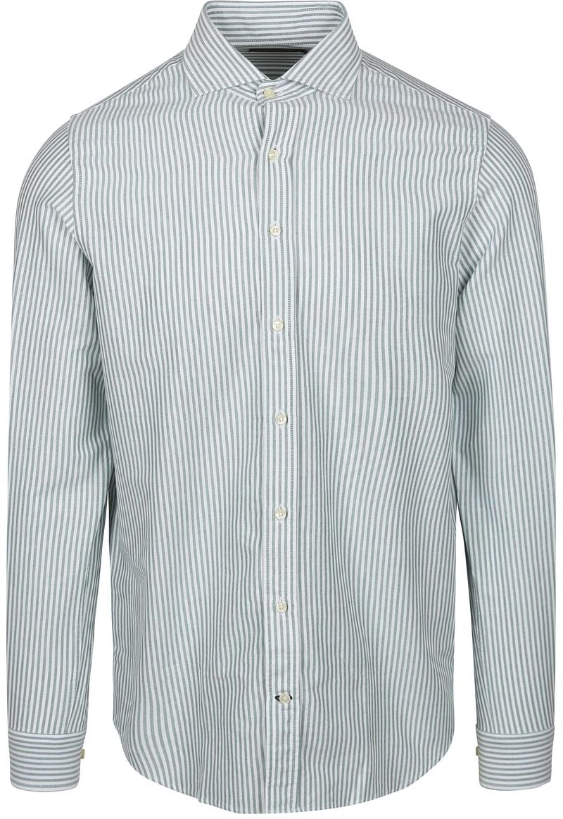 Steppin' Out Hemd Oxford Streifen Hellgrün  - Größe XL günstig online kaufen
