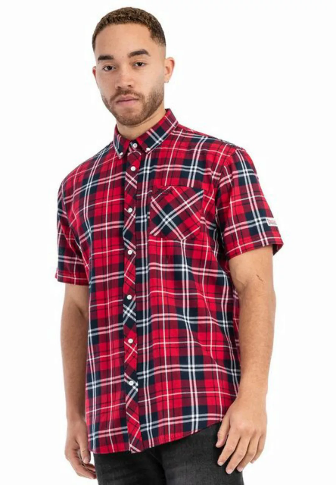 Lonsdale Kurzarmhemd Hemd Lonsdale Brixworth, G XXL, F red/dark navy/white günstig online kaufen