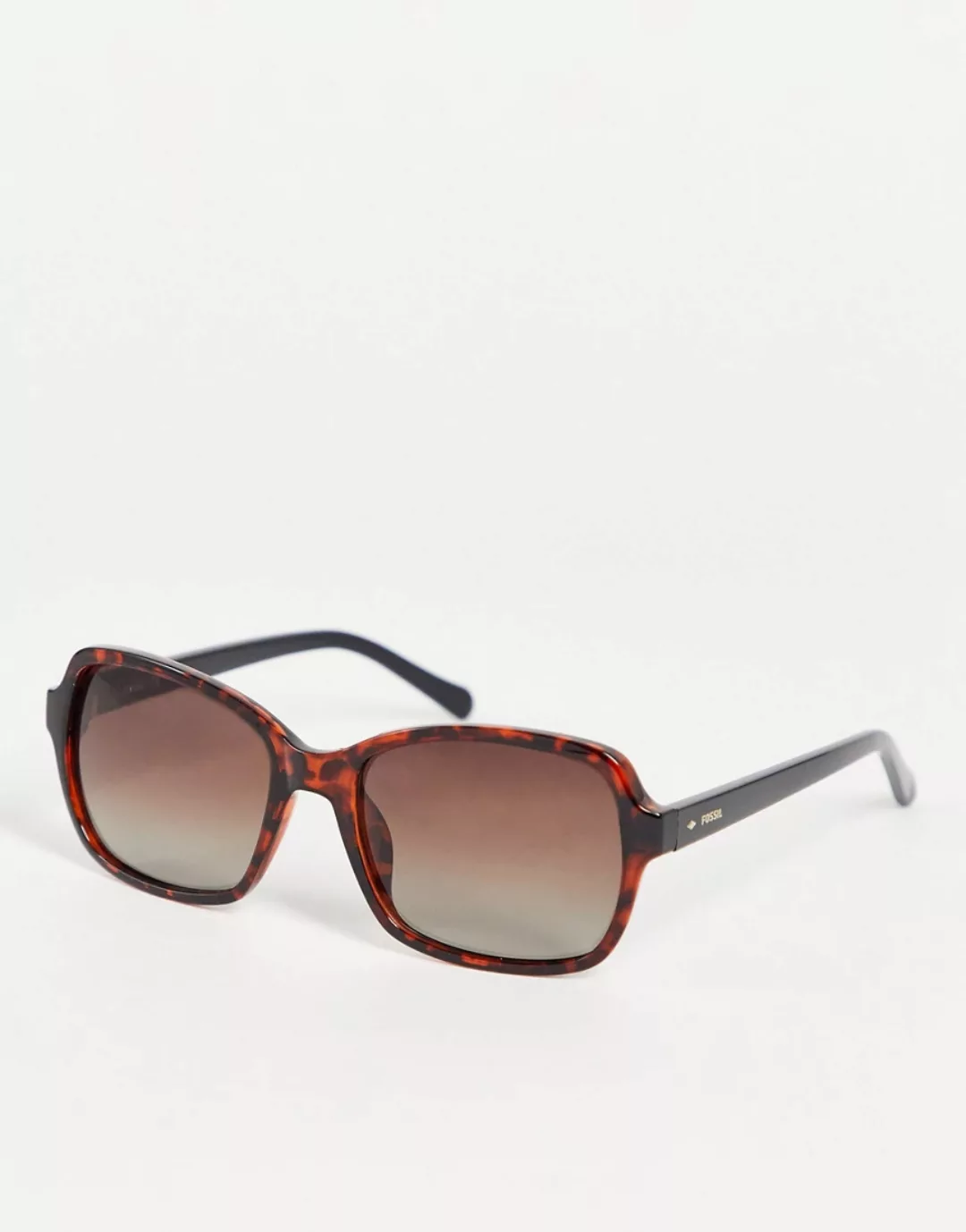 Fossil – 3095/S – Sonnenbrille mit eckigen Gläsern-Schwarz günstig online kaufen