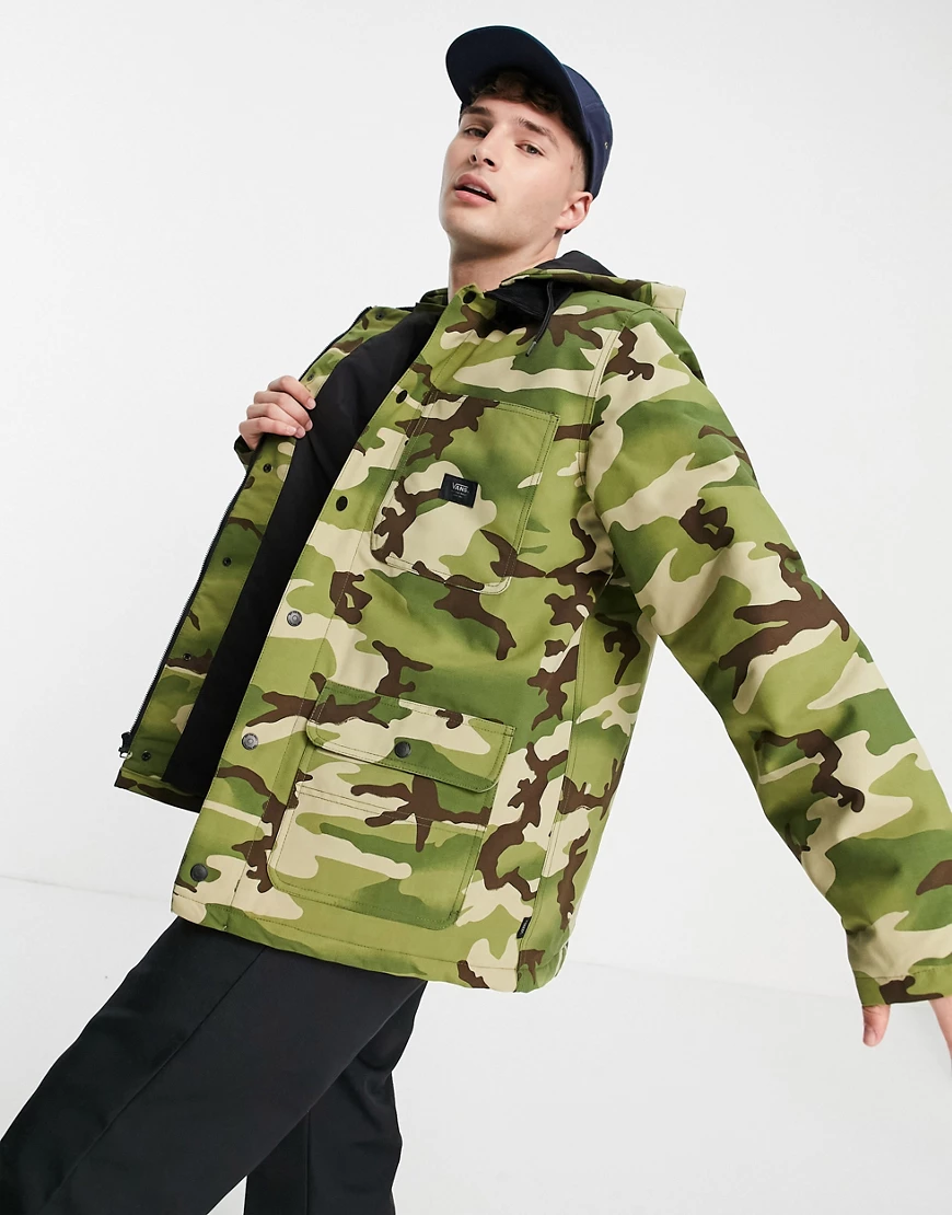Vans – Drill Chore MTE – Mantel mit Military-Muster-Grün günstig online kaufen