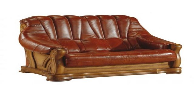 Xlmoebel Sofa Traditionelles Zweisitzer-Sofa Polstermöbel Leder 2-Sitzer Co günstig online kaufen