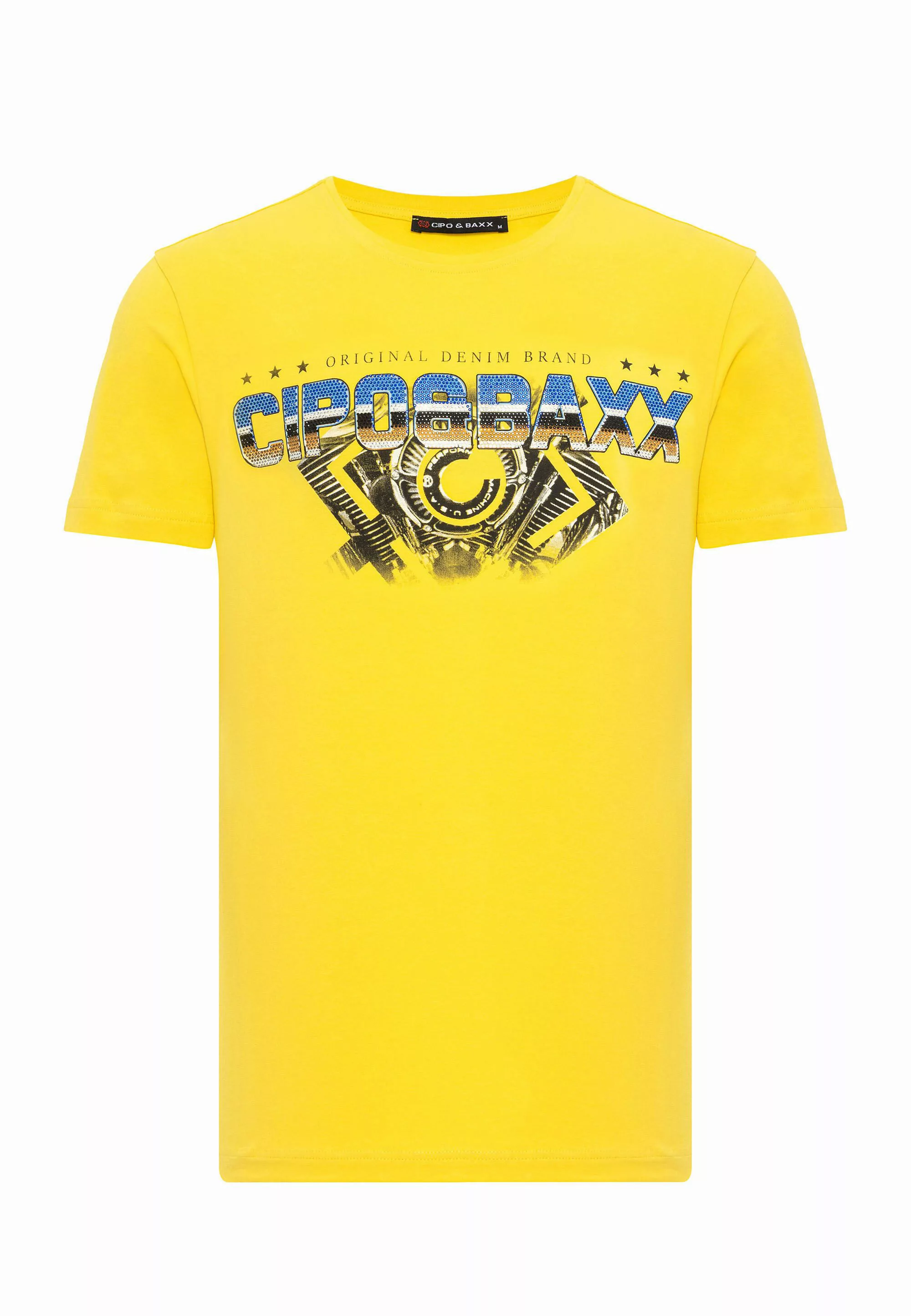 Cipo & Baxx T-Shirt "T-Shirt", extravaganter Marken-Schriftzug günstig online kaufen