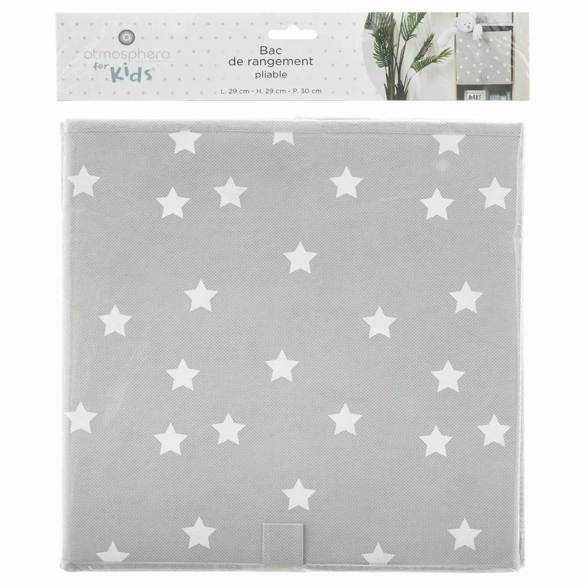 Mehrzweckkorb Atmosphera Für Kinder Sterne Textil (29 X 29 X 29 Cm) günstig online kaufen
