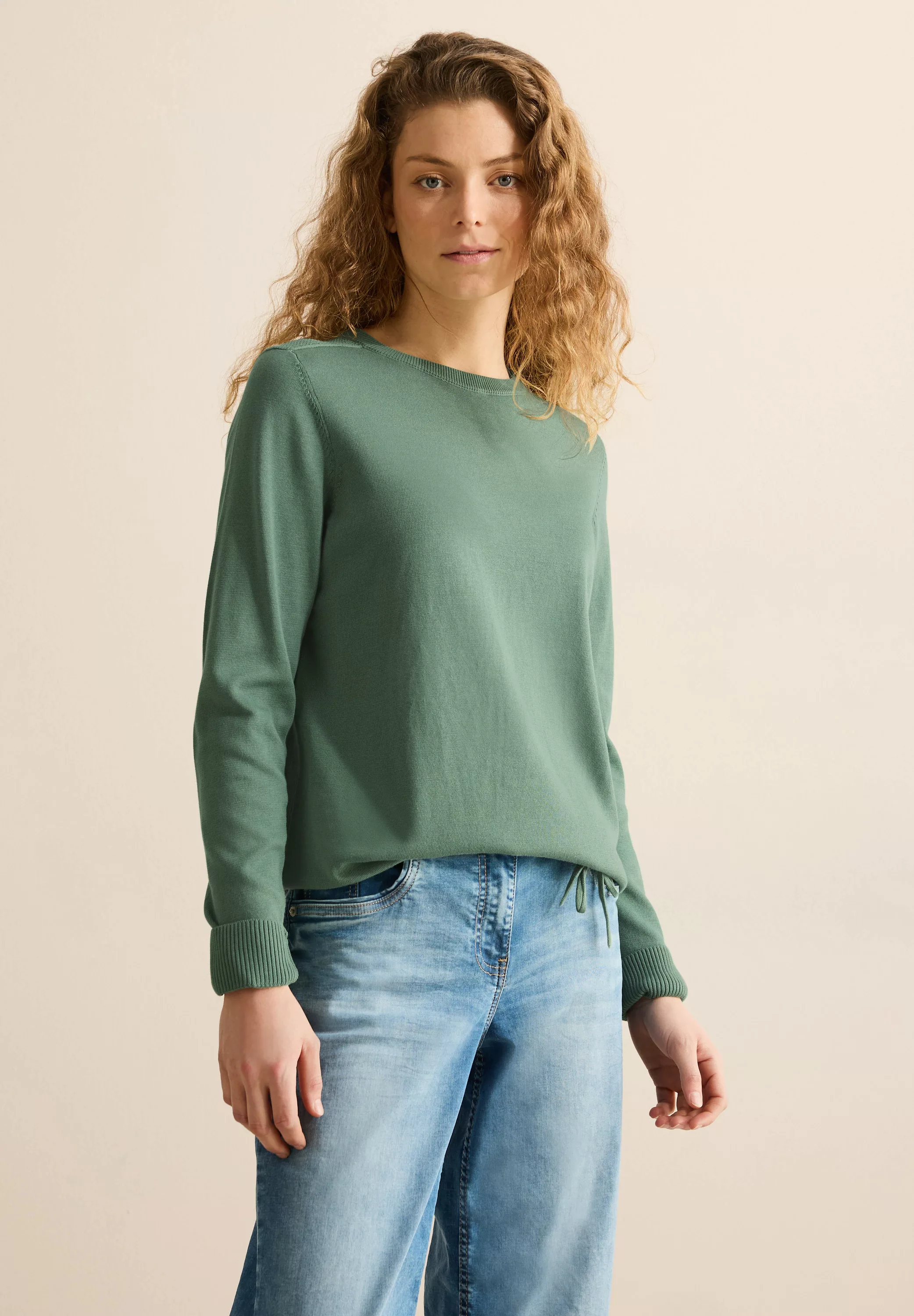 Cecil Strickpullover, aus reiner Baumwolle günstig online kaufen