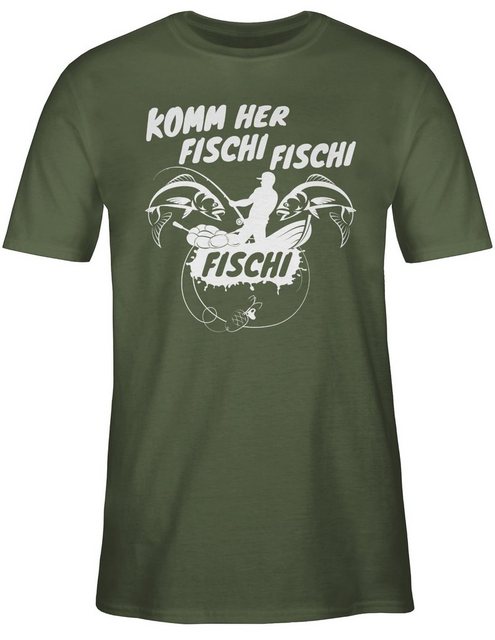 Shirtracer T-Shirt Komm her Fischi - Angler Geschenke - Herren Premium T-Sh günstig online kaufen