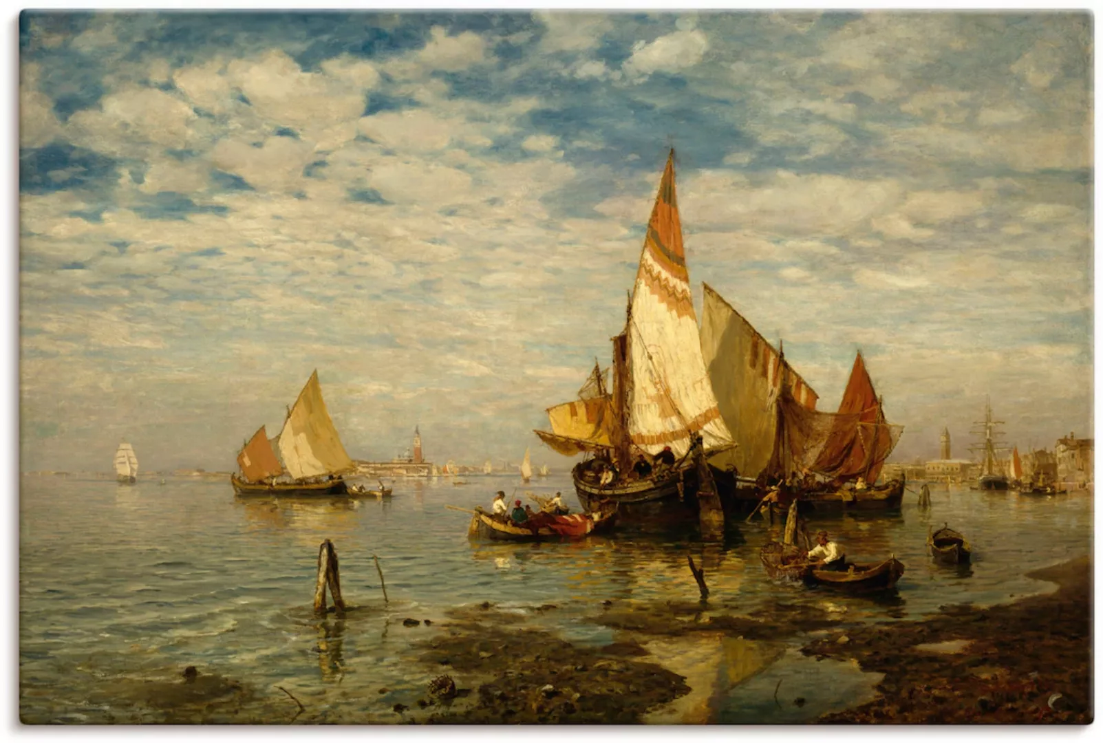 Artland Leinwandbild "In der Lagune bei Venedig", Bilder von Booten & Schif günstig online kaufen
