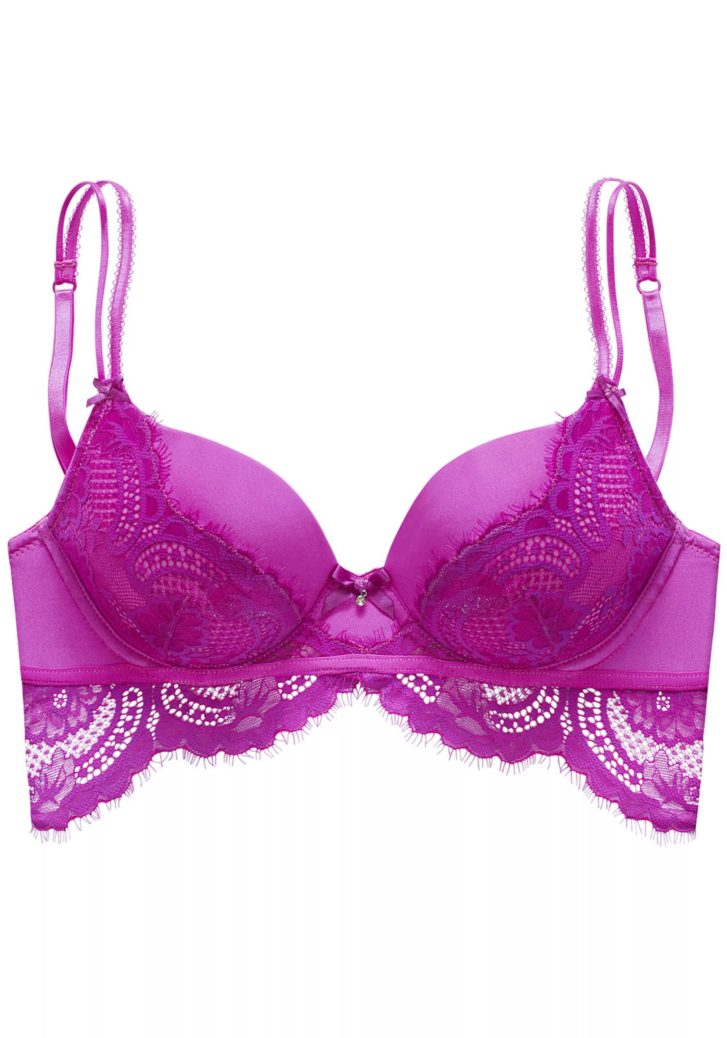 LASCANA Push-up-BH "Valentina", mit extravaganten Spitzendetails, Dessous günstig online kaufen