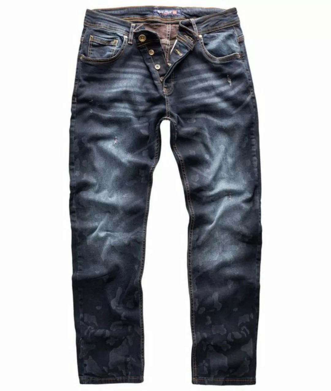 Rock Creek Regular-fit-Jeans Herren Jeans Stonewashed Denim RC-2269 günstig online kaufen