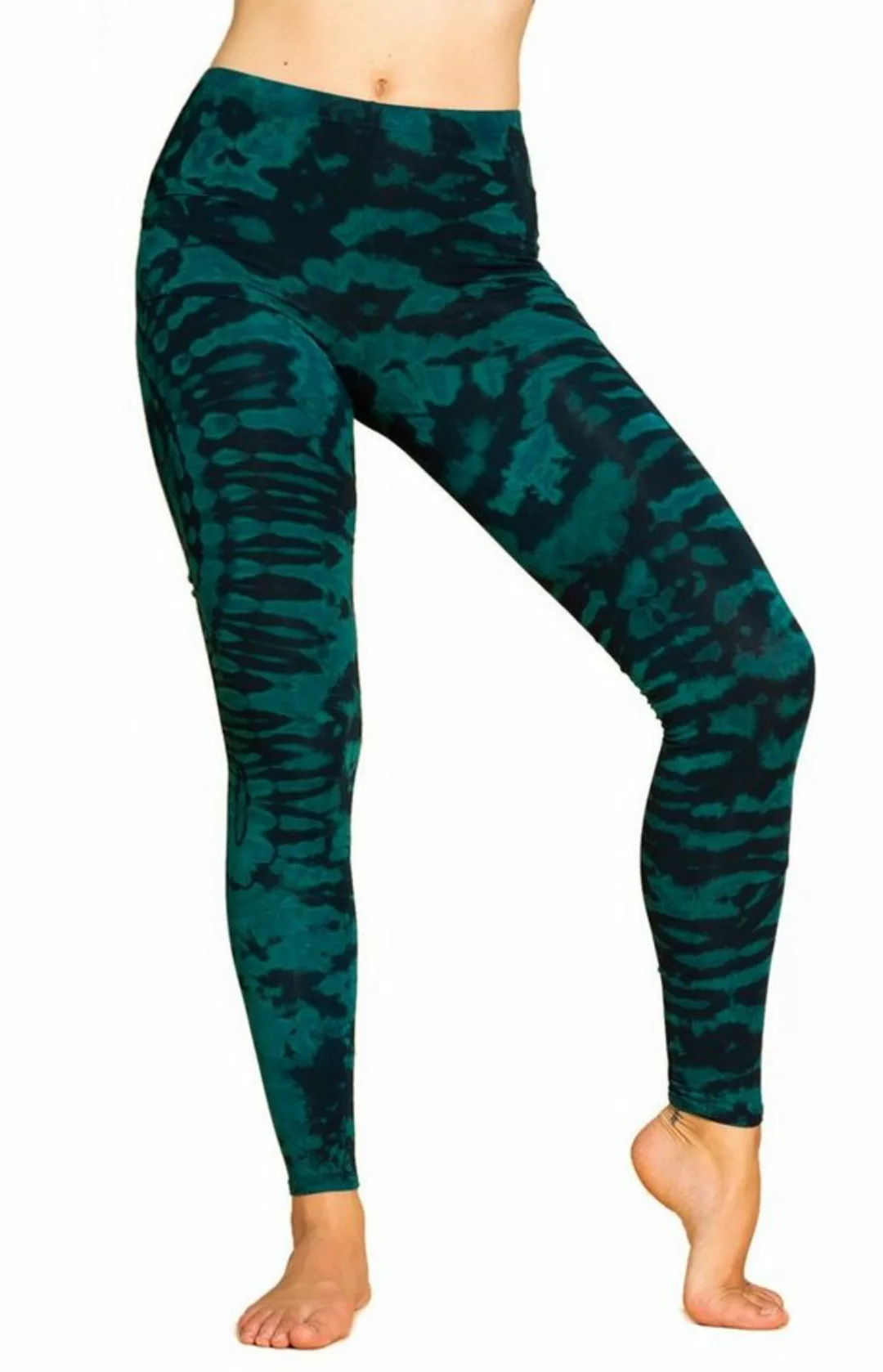 PANASIAM Leggings Unikat Batik Leggings 'Dschungel' aus natürlicher Viskose günstig online kaufen