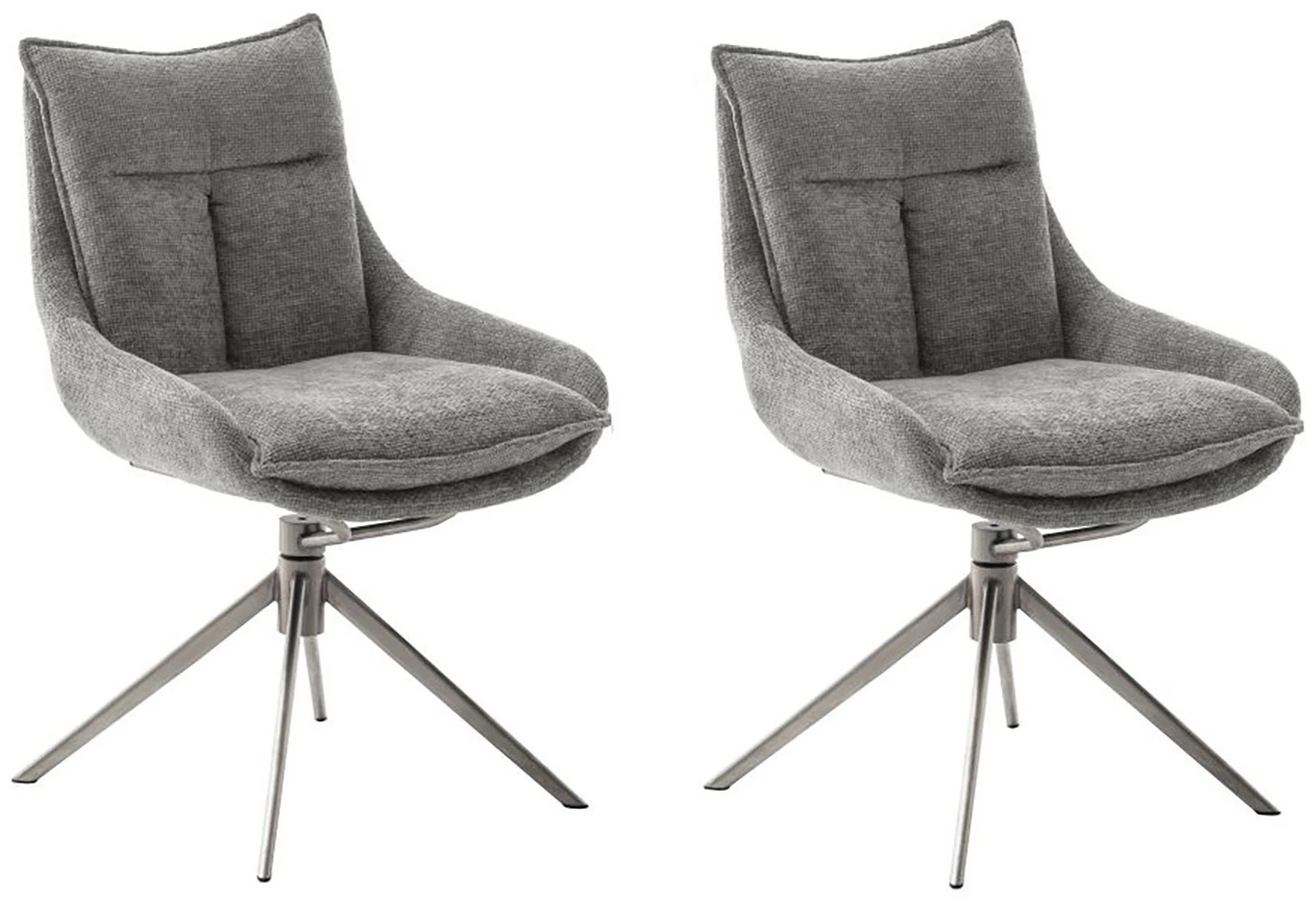 MCA furniture Esszimmerstuhl "PARKER", Strukturstoff, (2er-Set), drehbar 36 günstig online kaufen