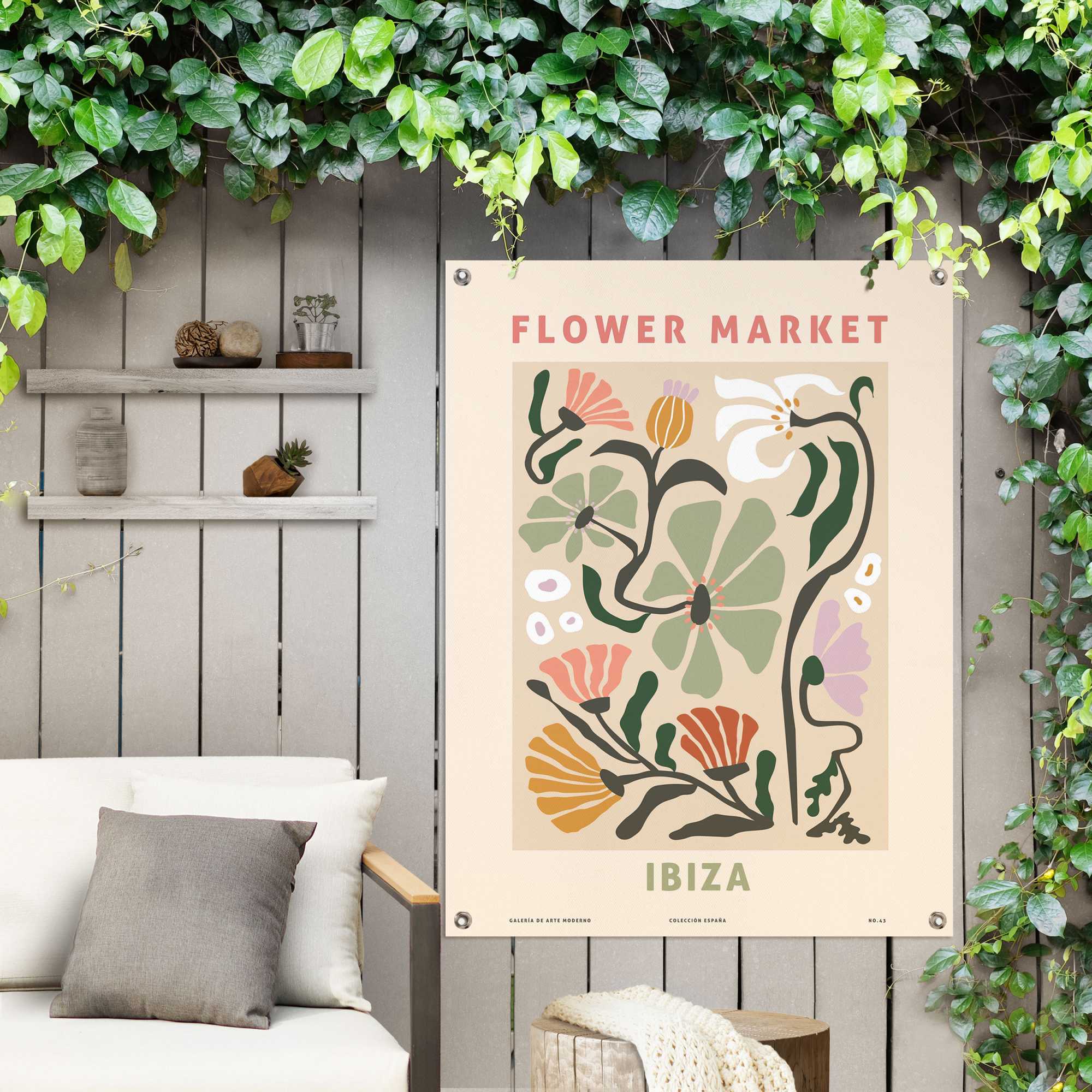 Reinders Poster "Flower Market", Outdoor für Garten oder Balkon günstig online kaufen