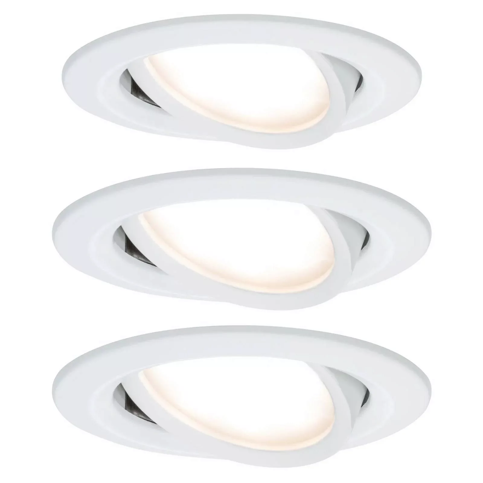 Paulmann LED-Einbauspot Nova Coin 3er chrom rund dimmbar günstig online kaufen