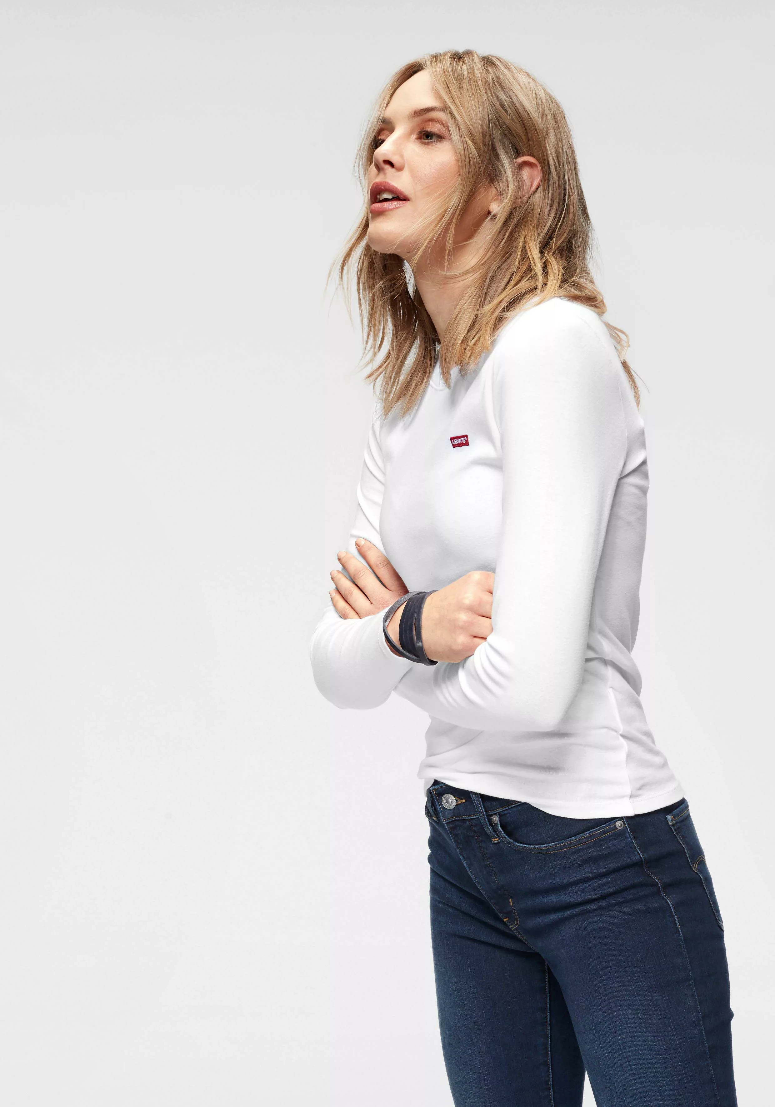 Levi's – Baby – Langärmliges Shirt-Weiß günstig online kaufen