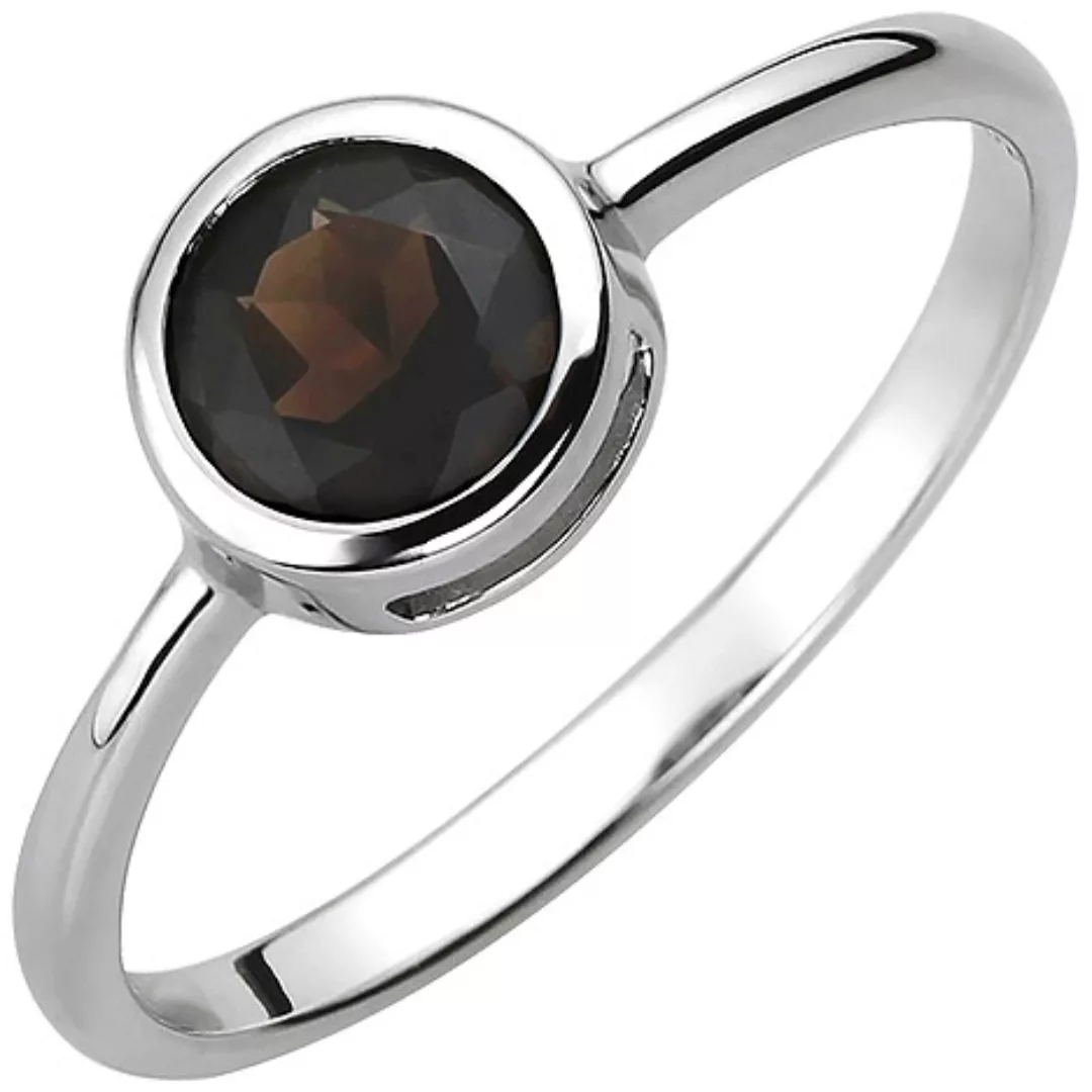 SIGO Damen Ring 925 Sterling Silber 1 Rauchquarz Silberring günstig online kaufen