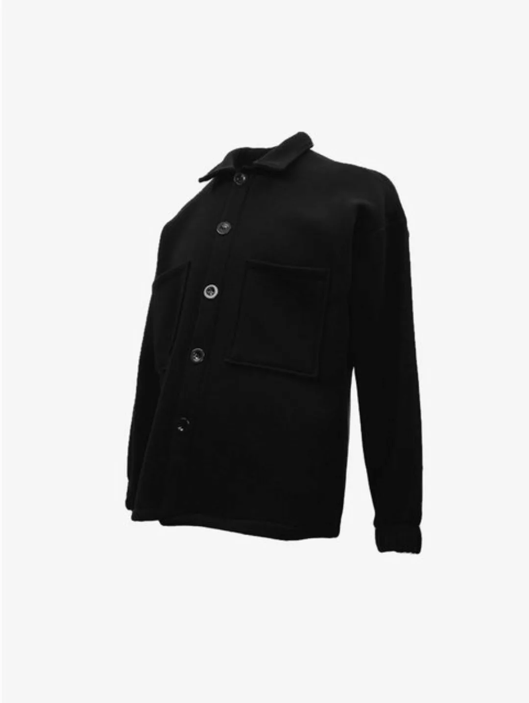 Abluka Oversize-Shirt OVERSIZED FLEECE OVERSHIRT BLACK günstig online kaufen