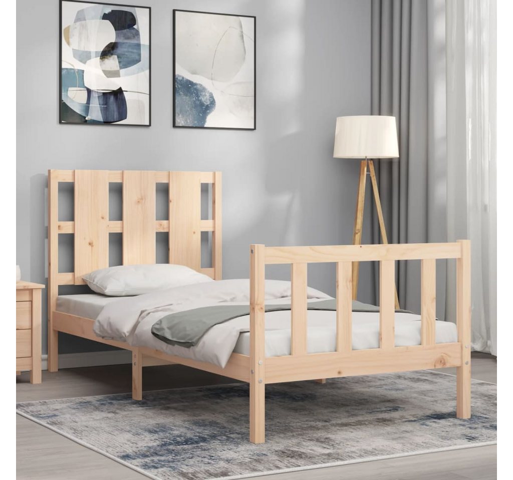 vidaXL Bett Massivholzbett ohne Matratze 90x200 Kiefernholz günstig online kaufen