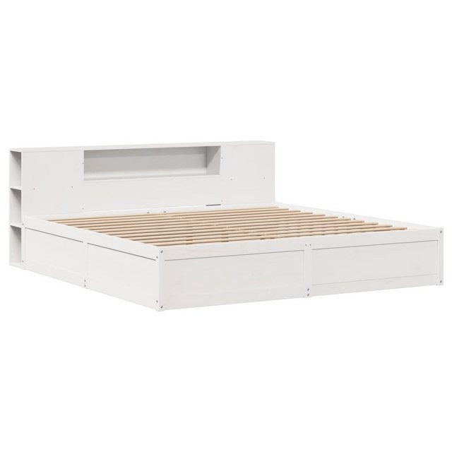 vidaXL Bett Massivholzbett ohne Matratze Weiß 200x200 cm Kiefernholz günstig online kaufen