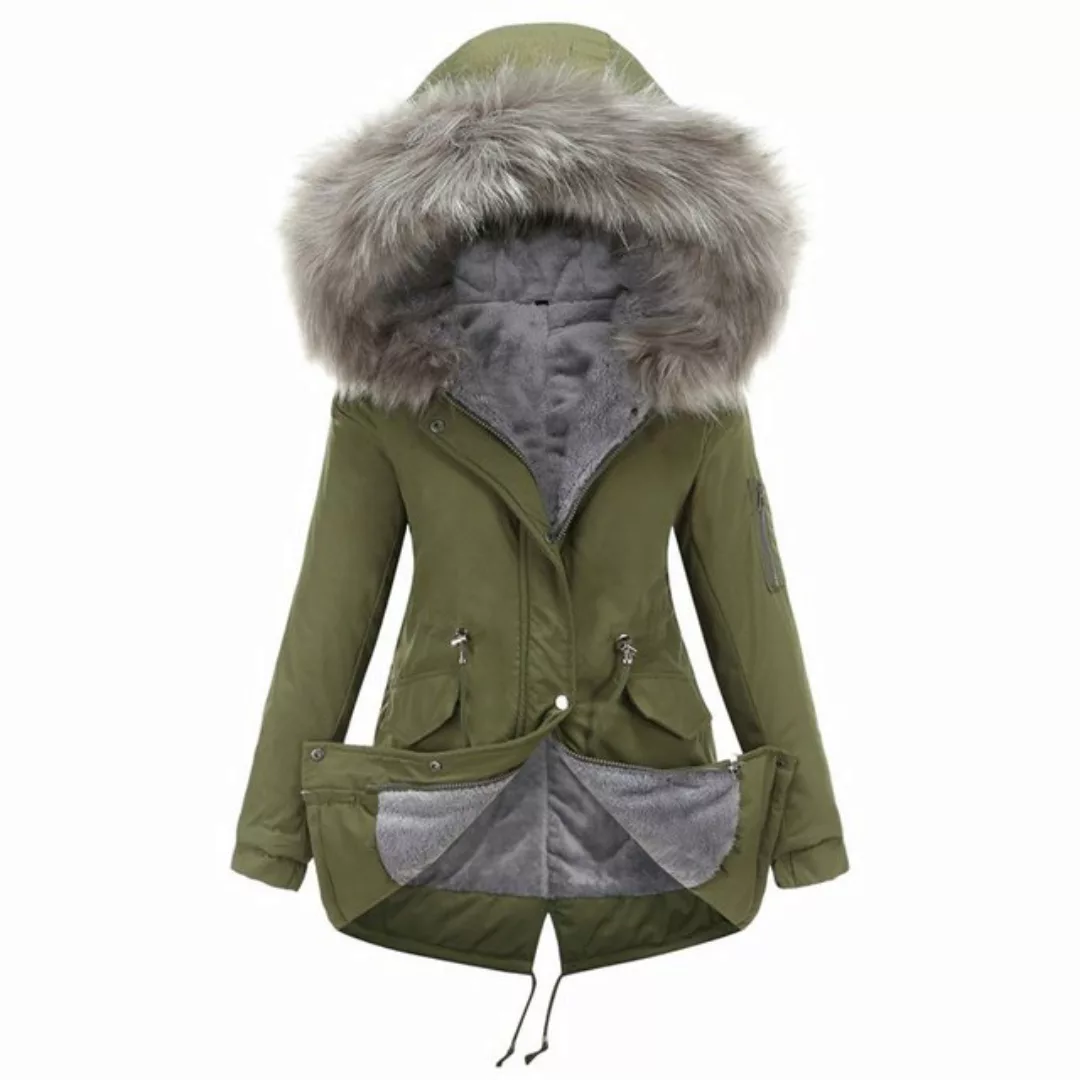 Zoclack Winterjacke Damen Gefüttert Wintermantel Dicker Warm Outdoorjacke m günstig online kaufen