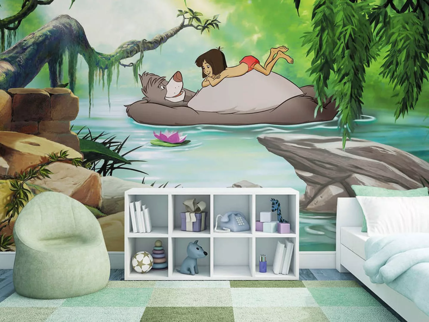 Komar Fototapete »Jungle book swimming with Baloo« günstig online kaufen