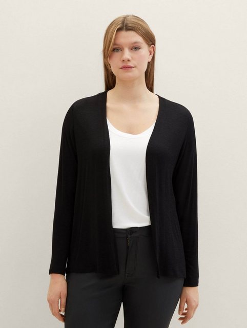 TOM TAILOR PLUS Langarmshirt Plus Size - Basic Cardigan günstig online kaufen