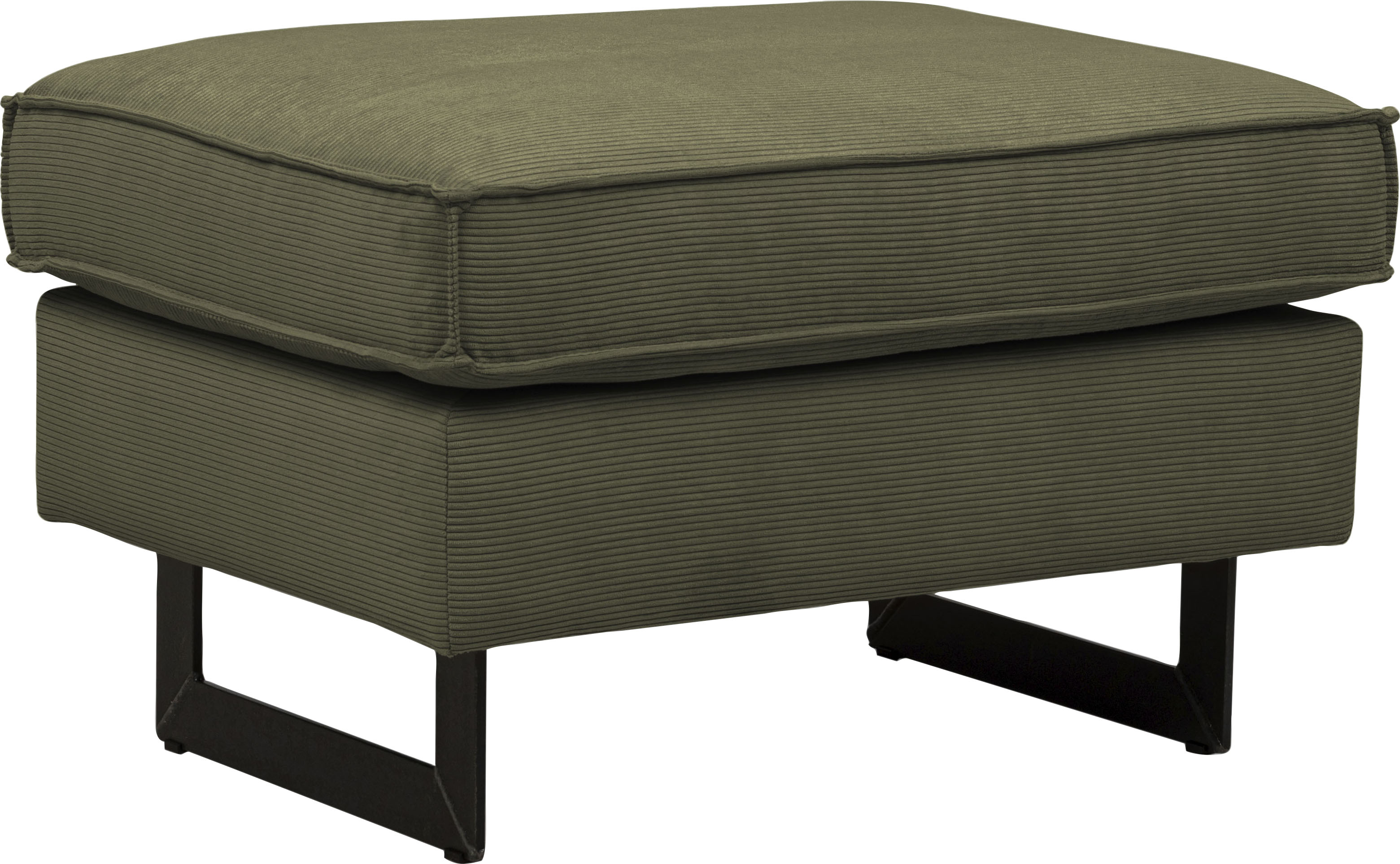 Places of Style Hocker "Pinto", mit Keder, Metallfüßen und auch in Cord Bez günstig online kaufen