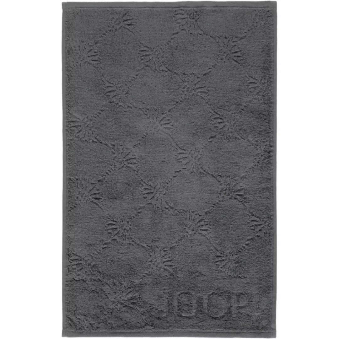JOOP Uni Cornflower 1670 - Farbe: anthrazit - 774 - Gästetuch 30x50 cm günstig online kaufen
