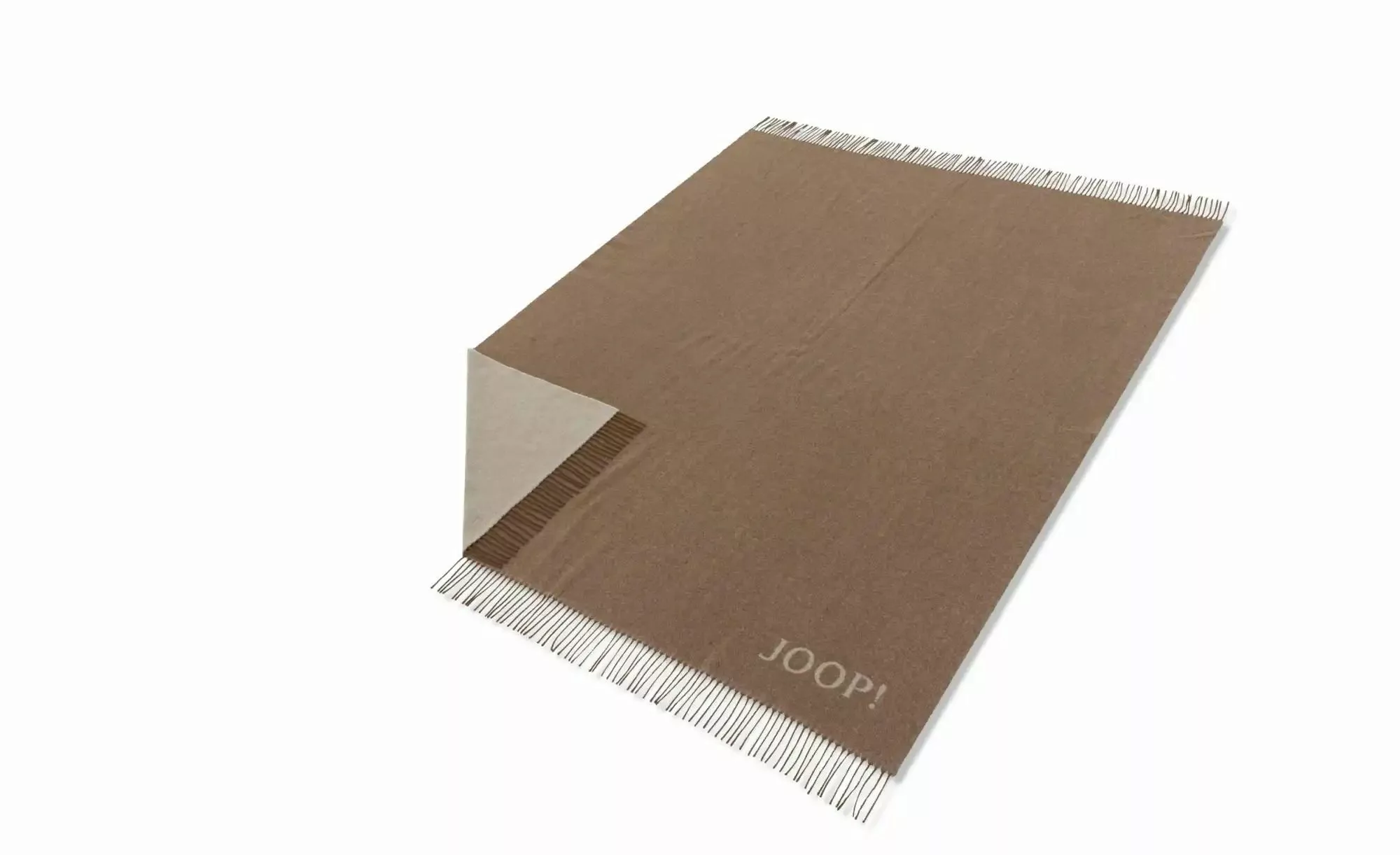JOOP! Plaid Fine Doubleface   ¦ braun ¦ Wollmix ¦ Maße (cm): B: 130 H: 1 De günstig online kaufen