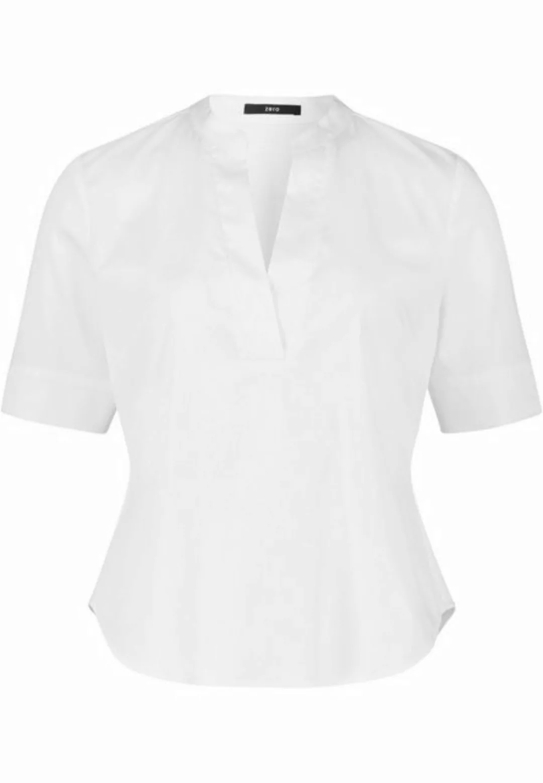 Zero Klassische Bluse "zero Bluse mit V-Ausschnitt" günstig online kaufen