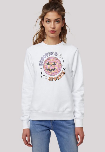 F4NT4STIC Sweatshirt Retro Halloween Groovin and spookin Disco ball Premium günstig online kaufen