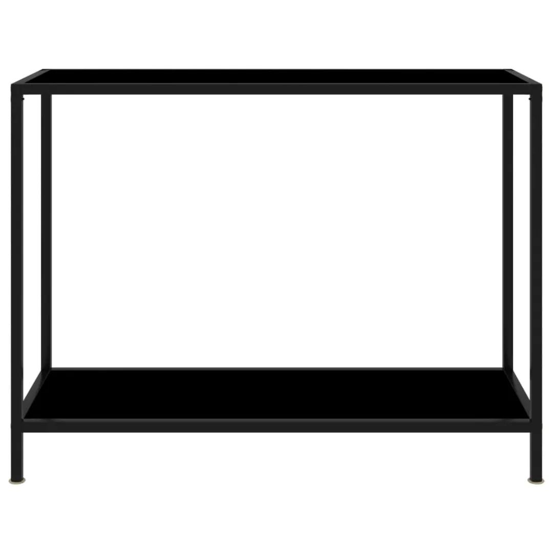 Konsolentisch Schwarz 100x35x75 Cm Hartglas günstig online kaufen