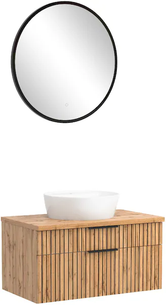 welltime Badmöbel-Set "Welltime, Carlton Waschtisch-Set, 80 oder 120 cm, ge günstig online kaufen