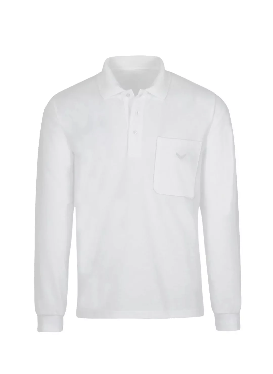 Trigema Poloshirt "TRIGEMA Langarm Poloshirt aus Baumwolle" günstig online kaufen