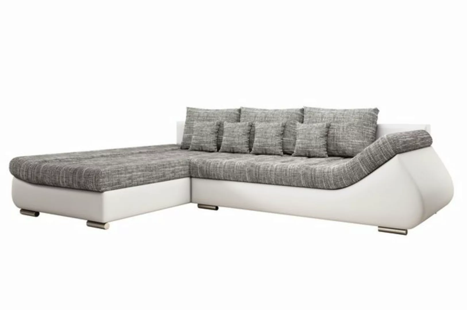 Furnix Ecksofa DERSA Polstercouch in L-Form Schlafsofa mit Bettkasten, Bett günstig online kaufen