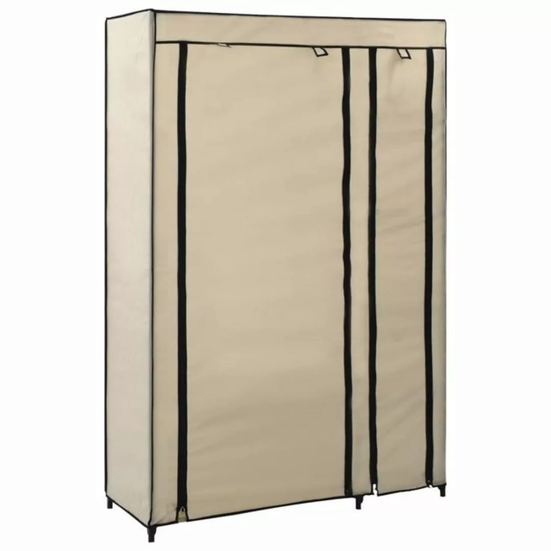 furnicato Kleiderschrank Faltschrank Creme 110x45x175 cm Stoff günstig online kaufen