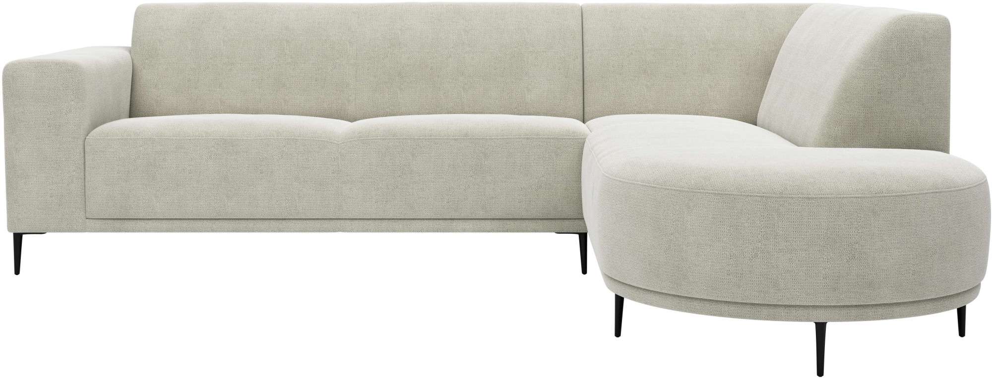 andas Ecksofa "Vorby", L-Form, Breite 252 cm, weicher Chenille-Stoff, schwa günstig online kaufen