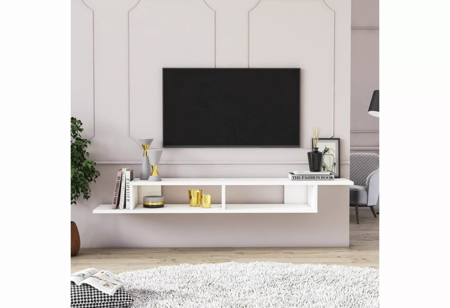 Skye Decor TV-Schrank Schränke, 18x130x30 cm, 100% Melaminbeschichtete Part günstig online kaufen