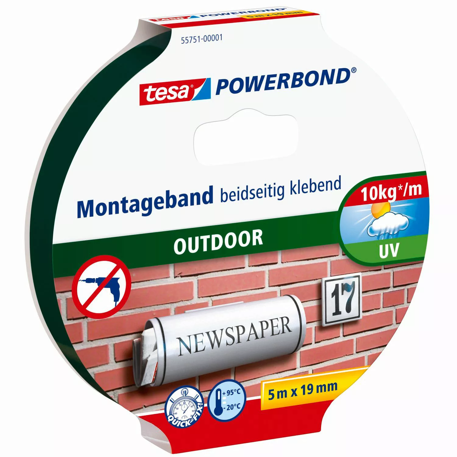 tesa Doppelklebeband POWERBOND Outdoor Doppelseitiges Klebeband günstig online kaufen