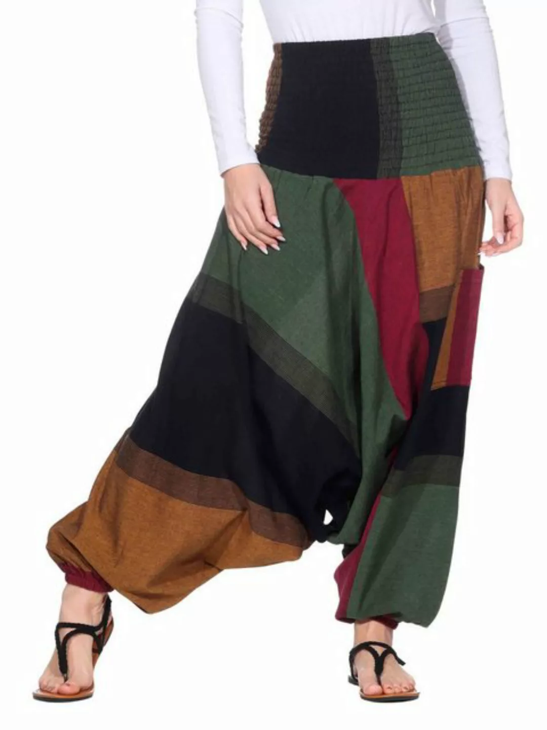 KUNST UND MAGIE Yogahose KUNST&MAGIE Damen bunt one size Boho Yoga Harems/F günstig online kaufen