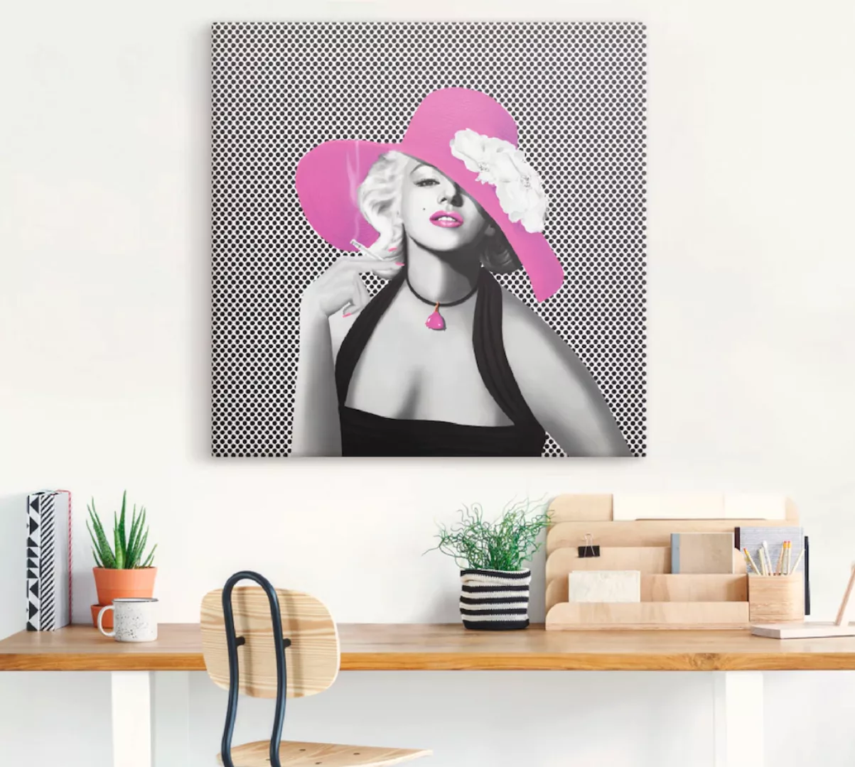 Artland Wandbild "Marilyn in Pop Art", Stars, (1 St.), als Leinwandbild, Po günstig online kaufen