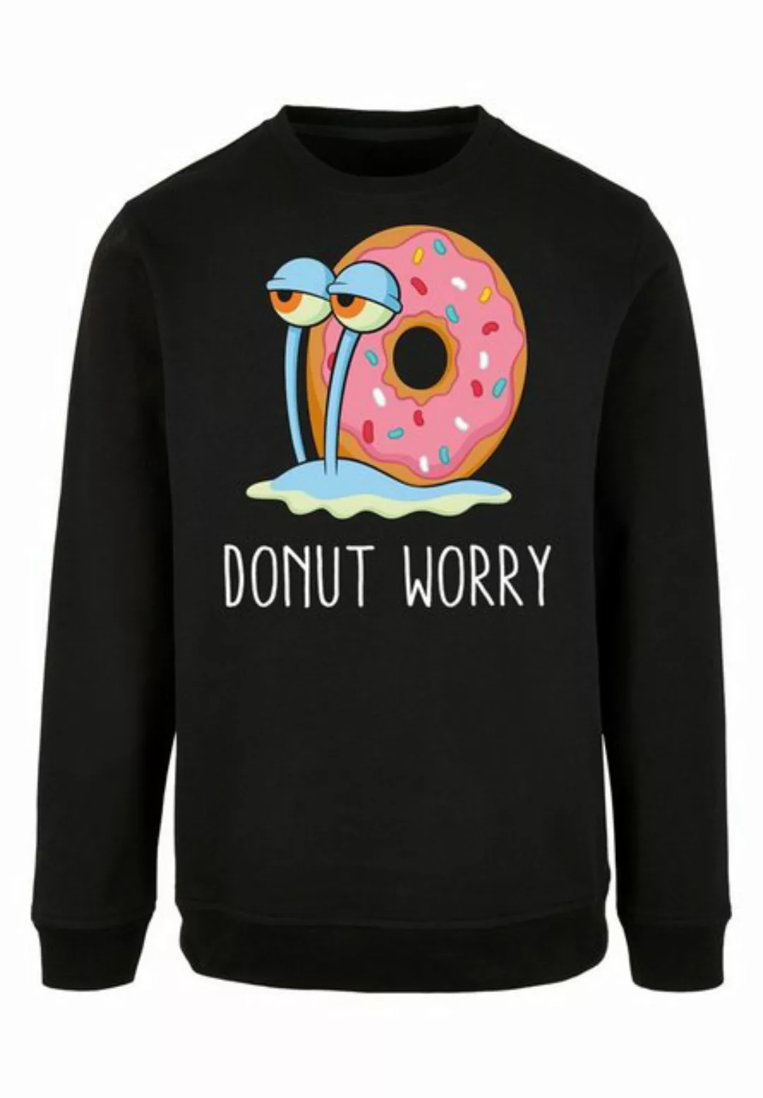 F4NT4STIC Sweatshirt Spongebob Schwammkopf Donut Worry Garry Schnecke Print günstig online kaufen