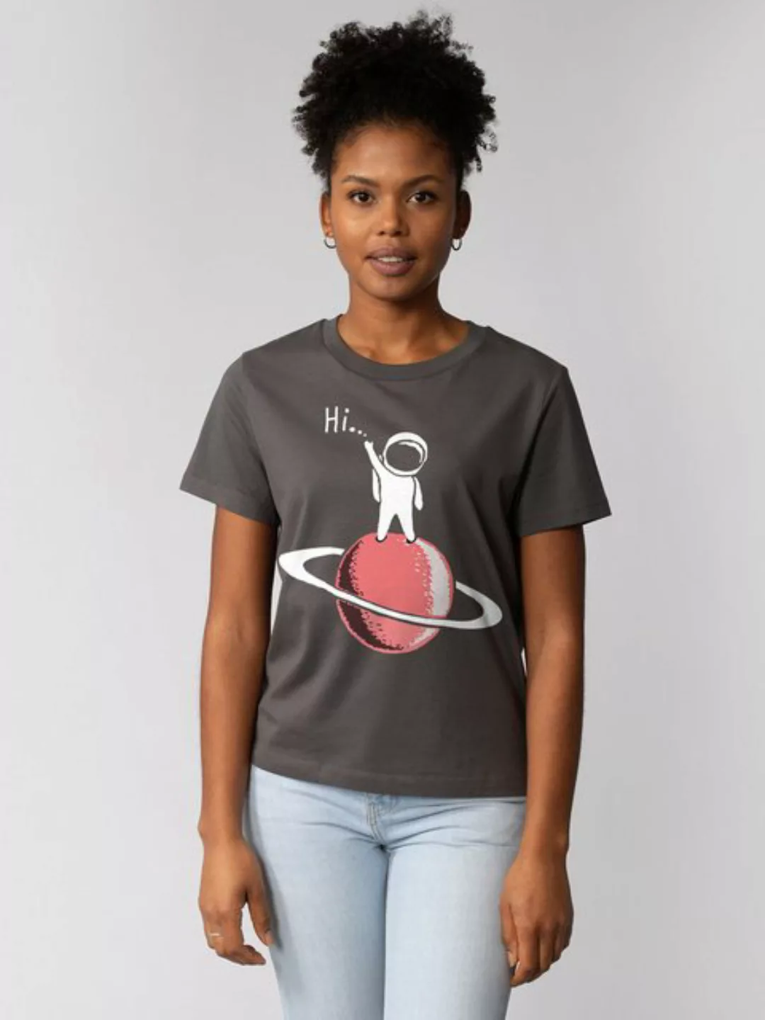 wat? Apparel T-Shirt Astronaut says Hi günstig online kaufen